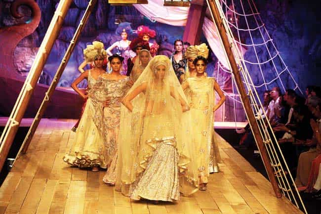 Suneet Varma sent pirates clad in net and sequins on the runway for his couture show two years ago Suneet Varma sent pirates clad in net and sequins on the runway for his couture show two years ago
